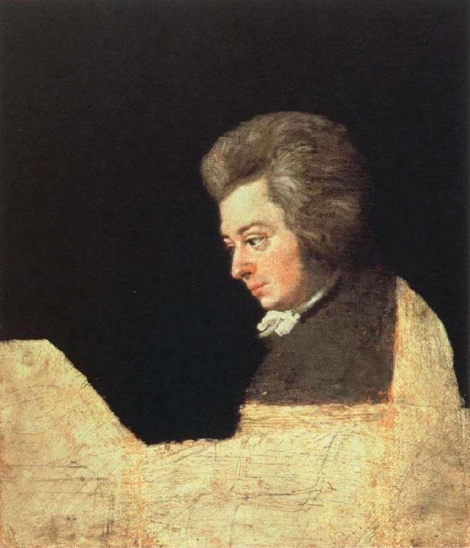 joseph lange mozart at the pianoforte France oil painting art